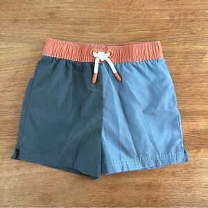 Little Co by Lauren Conrad Baby Toddler 24M Blue Colorblock Swim Shorts Coral